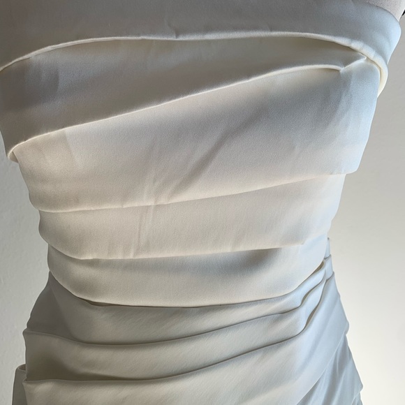 NWT Vera Wang Strapless Ivory Dress - Picture 10 of 14